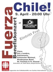 Fuerza Chile! Benefizkonzert in Würzburg am 09. April 2010